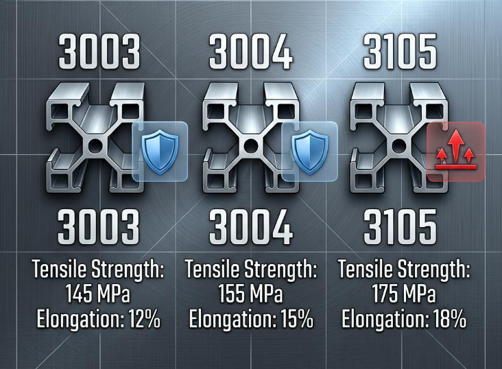 Differences Between 3003, 3004 and 3105 Aluminum Alloys